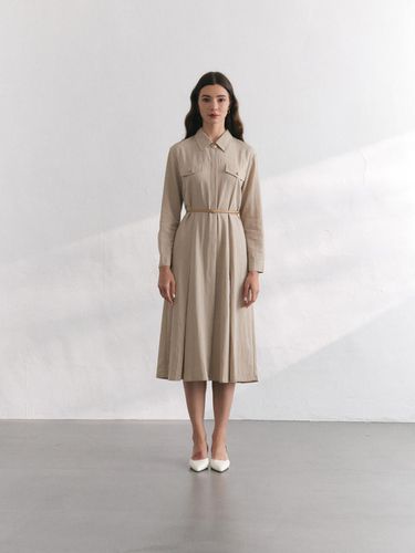 Trench Belt dress [Beige] - BRILLE MONTHS - Modalova