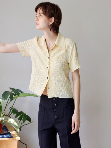 Wrinkle Half Shirt_Yellow - TRWA - Modalova