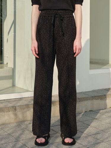 Silvet Flower Jacquard String Pants (BLACK) - TRWA - Modalova