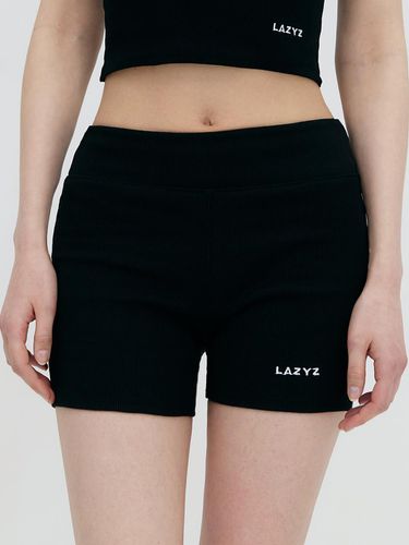 Ribbed Bike Shorts - lazyz - Modalova