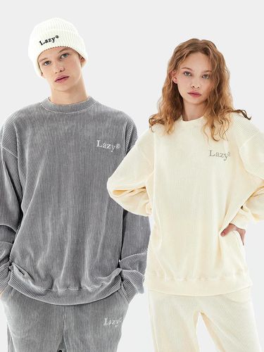 Corduroy Sweat Shirt (8 colors) - lazyz - Modalova