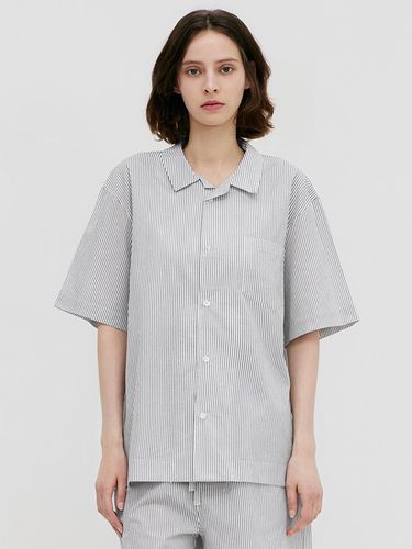 Stay Stripe Pajamas Short Sleeve Shirts - Gentle B - lazyz - Modalova