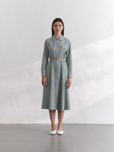 Trench Belt dress [GREEN] - BRILLE MONTHS - Modalova