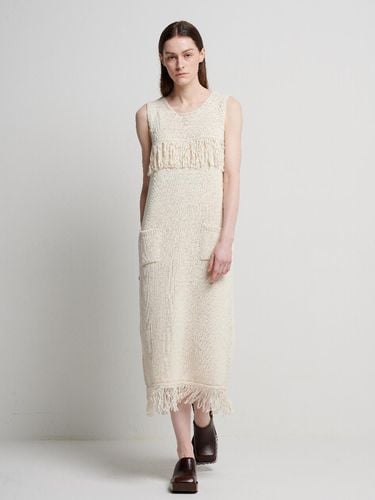 Tassel Long Knit Dress - LEGERE - Modalova