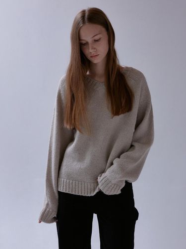 Bush raglan v knit (beige) - THE MITTEN - Modalova