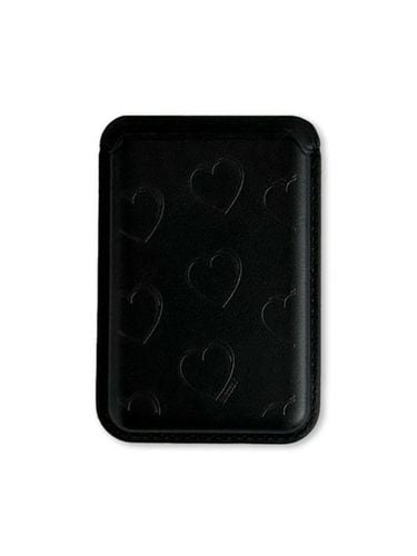 MagSafe] heart pattern card wallet (black) - MAZZZZY - Modalova