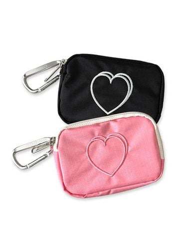 Signature heart card wallet (2color) - MAZZZZY - Modalova