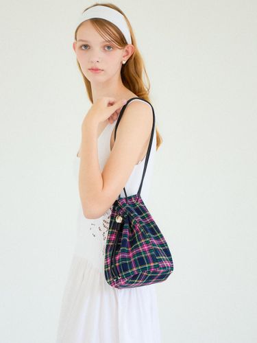 Folds Bag_Navy Check - HOLLY LOVES LOVE - Modalova