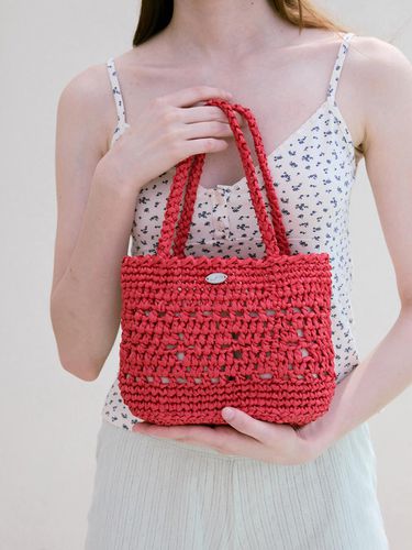 No.222 / Lily Raffia Crochet Mini Tote Bag _ - Slowslowly - Modalova