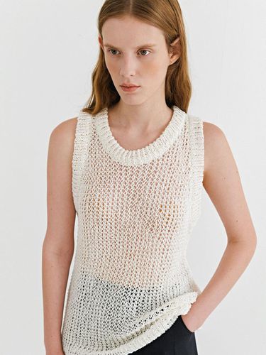 NET VEST KNIT - beige - EPINGLER - Modalova