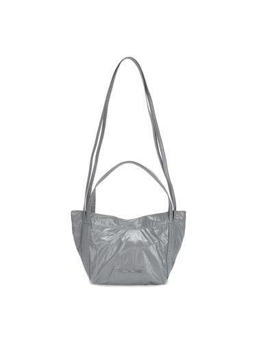 GLOSSY TWO WAY MINI BAG IN GREY - Matin Kim - Modalova