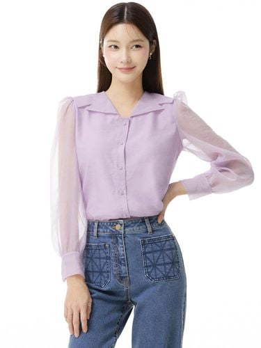 It MICHAA Wide Collar Blouse ITN8WBL630 (2COLOR) - itMICHAA - Modalova