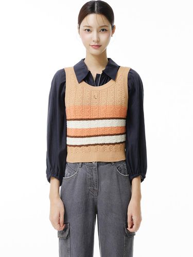 It MICHAA Color Block Knitwear Vest ITN7KVS110 (2 - itMICHAA - Modalova