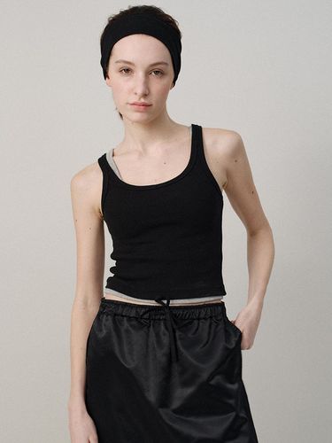 Curved rib tank (Black) - NOTHING WRITTEN - Modalova