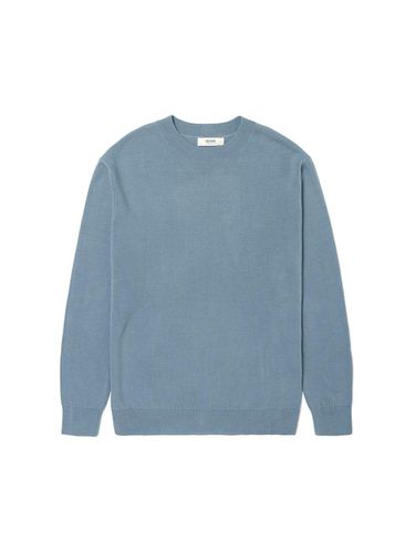 Basic Crew Neck T-shirt (Light Blue) - ADHOC - Modalova