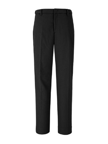 Slim Fit Slacks (Black) - ADHOC - Modalova