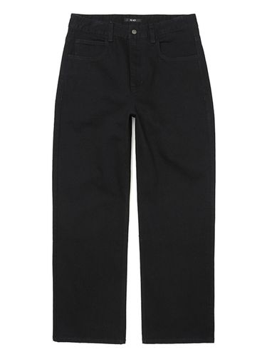 Men's Wide Denim Pants (BLACK) - ADHOC - Modalova