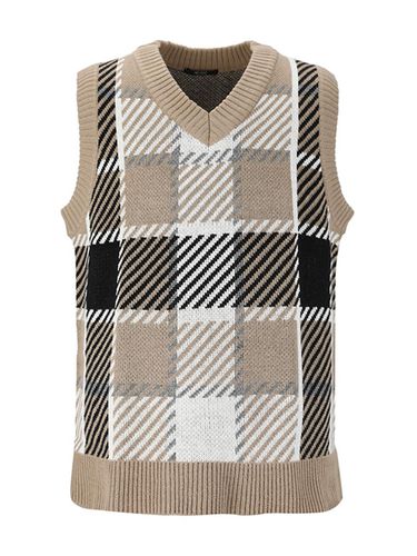 Unisex Check Vest (BEIGE) - ADHOC - Modalova