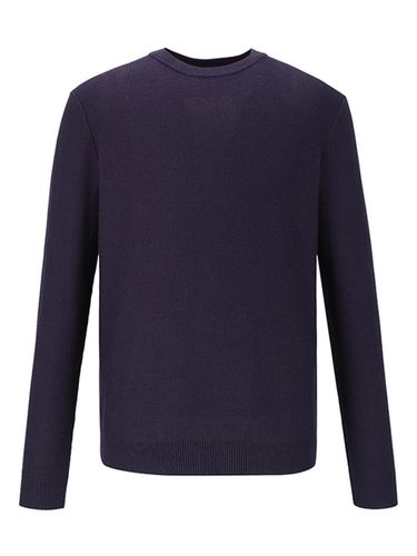 Men's Round Neck Waffle Sweater () - ADHOC - Modalova