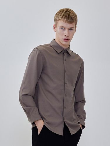 TR Basic Fleece Shirt (Brown) - ADHOC - Modalova