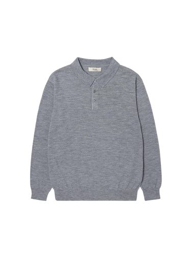 Basic Collar Knitwear (Melange Gray) - ADHOC - Modalova