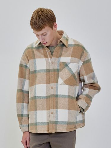 Fleece Checkered Boa Fur shirt jacket (GREE - ADHOC - Modalova