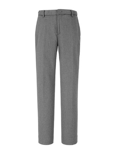 Slim Fit Slacks (Melange Gray) - ADHOC - Modalova