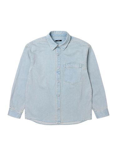 Men's denim one-pocket basic denim shirt (LT-INDIG - ADHOC - Modalova