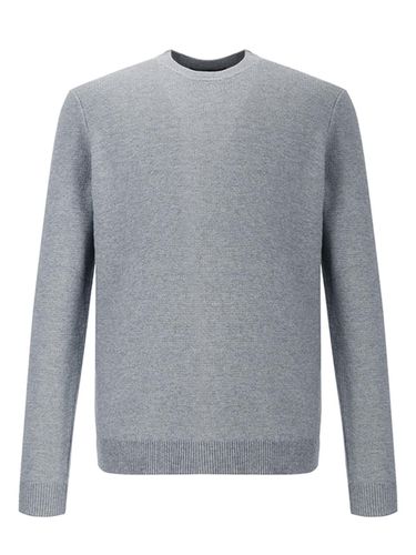 Round Neck Waffle Sweater (M-GREY) - ADHOC - Modalova