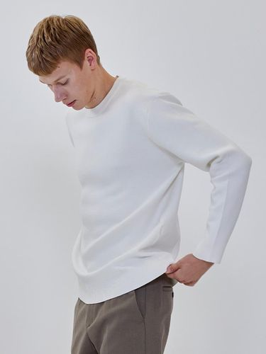 Waffle Crewneck Knitwear (white) - ADHOC - Modalova