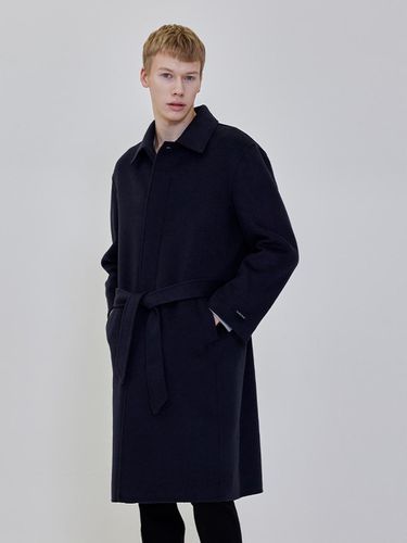 Handbade robe coat (Navy) - ADHOC - Modalova