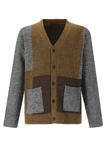 Color Block Cardigan (Beige) - ADHOC - Modalova