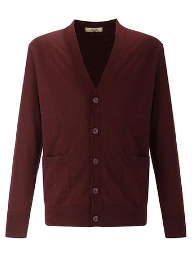 Basic Out Pocket Cardigan (Burgundy) - ADHOC - Modalova