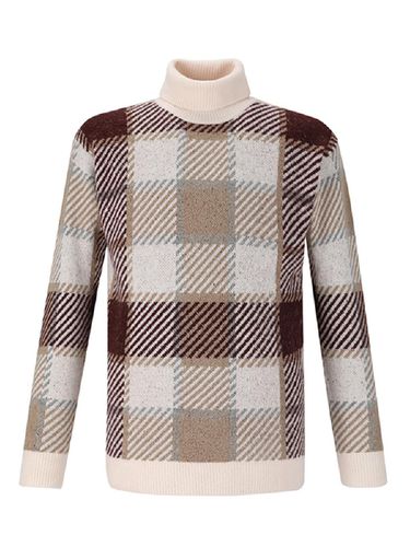 Checkered turtleneck sweater - ADHOC - Modalova