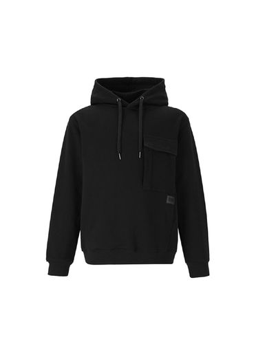 Woven Pocket Hooded Shirt (BLACK) - ADHOC - Modalova