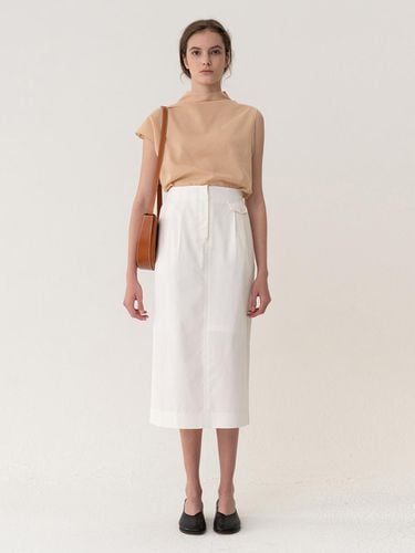 ESSENTIAL] Original H-line Skirt White - KINDERSALMON - Modalova