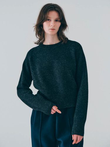 Lambswool pullover (Charcoal) - noeud - Modalova