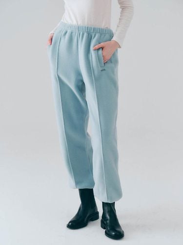 Fleece jogger pants (Skyblue) - noeud - Modalova