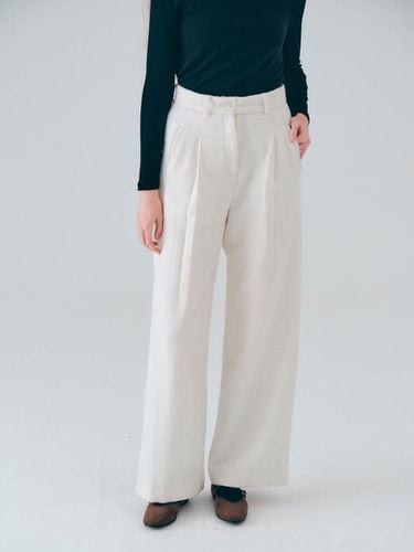 Wool boucle pants - noeud - Modalova