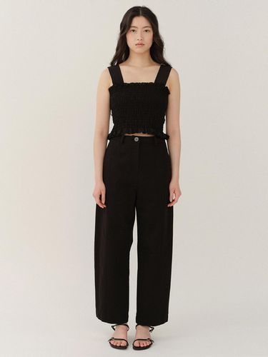 Cotton Barrel Pants Black - KINDERSALMON - Modalova