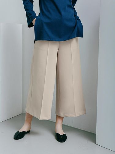 Wide Silhouette Slacks [Beige] - SPERONE - Modalova