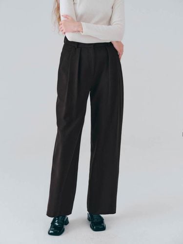 Knotted wool slacks (Brown) - noeud - Modalova