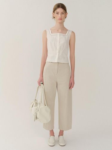 Cotton Barrel Pants Light-Beige - KINDERSALMON - Modalova