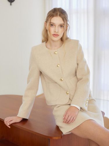 MARIE ROUND WOOL JACKET - VEM.VER - Modalova