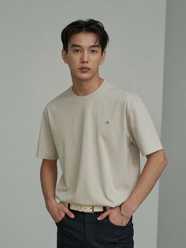 Cool Ever] Basic Standard Logo Short Sleeve (Beig - SPERONE - Modalova