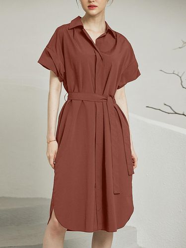 Belted shirt long dress _JDWAAA17M(E) - JUARR - Modalova