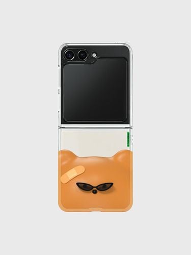 Gummy big face Z flip clear hard case - theninemall - Modalova