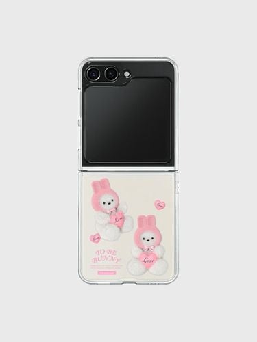 Pattern bunny ppy Z flip clear hard case - theninemall - Modalova