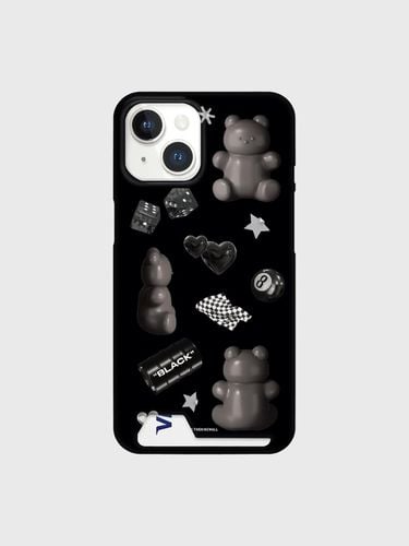 Black objet sticker [Card storage phone case] - theninemall - Modalova