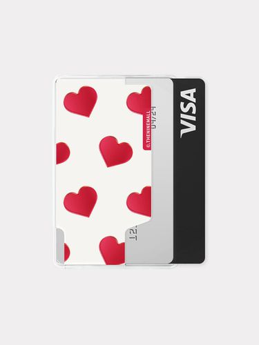 Red heart pattern [Magsafe card wallet] - theninemall - Modalova